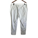 Chico's Women Cotton Pants XL White Straight Leg Classic Officewear Minimalistic Photo 2