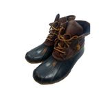 Sperry Top Sider Womens Navy Brown STS91175 Saltwater Duck Boots Size 6 waterpro Photo 6