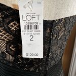 Loft Ann Taylor  Dress Lace Black Photo 4