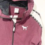 PINK - Victoria's Secret Victorias Secret PINK Size XS BLING SLOUCHY FAUX FUR FULL ZIP HOODIE SWEATSHIRT Photo 1
