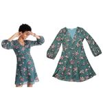 Madewell Dress Womens 2 Dramatic Sleeve Marguerite Butterfly Garden Mini Jumper Photo 9