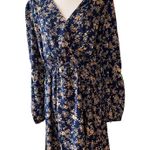 Miss Petal Plunge Neck A Line Spring Boho Floral Mini Dress Photo 1