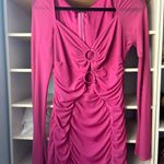 SheIn O-Ring Front Cut Out Ruched Mini Bodycon Dress Photo 3