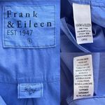 Frank & Eileen Rory Maxi Shirtdress Organic Cotton Periwinkle Large EUC Blue Photo 5