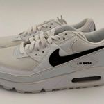 Nike Women's Air Max 90 White w/ Black Swoosh Sneakers Size 7 Photo 2