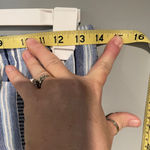 By & By Size Small Navy Blue White Stripe Tie Wrap Pant Women Photo 7