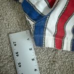 Show Me Your Mumu Trude small striped romper denim shorts SH 3061 Photo 3