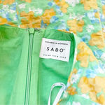 Sabo Skirt Lyla Draw Mini Skirt Chalk Floral 100% Cotton Size XS EUC Photo 11