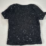 Muche et Muchette Black Sequin Blouse Fringe Short Sleeve Women's One Size Size undefined Photo 8