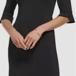 DKNY  Tulip Cuff Sheath Dress Black 16 Photo 0