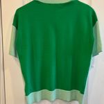M&S COLLECTION SWEATER S/S LIGHT GREEN ON FRONT AND KELLY GREEN ON BACK SIZE SM Photo 4