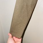 ZARA Olive Green Fitted Hem Cropped Jersey Knit Sweatshirt Photo 3