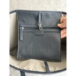 LODIS Black Pebble Leather Women’s Tote Shoulder Bag Carryall Photo 7