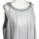 Jessica Howard NWT  Womens Dress Sz 16 Silver Embellished Neck Lace Overlay Photo 4