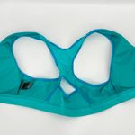 Marika Sport Marika Zip Front Sports Bra Padded Teal Green Blue Mesh High Impact Top Size M Photo 2