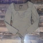 ZARA  Women's Beige Long Sleeve Bodysuit Photo 0