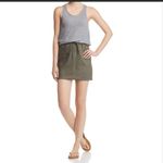 Monrow Linen Contrast Tank Dress Army Green and Heather Gray Size M Photo 2