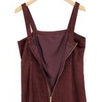 Intermix Connie Sleeveless Suede Dress Dark Red 6 Photo 7