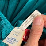 Vintage 70’s aquamarine lace top pleated maxi boho magical mermaid dress Blue Photo 4