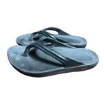 Oofos OOlala Luxe Flip Flop Thong‎ Recovery Sandal Women's Size 8 Black #S54 Photo 5