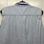 Wooden Beads Boho Festival Cowgirl Western Cottagecore Womens Shirt Size Large Blue Photo 5