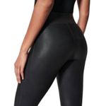 Spanx Faux Leather Leggings Black Pants High Rise Stretchy Biker Size Small s Photo 1