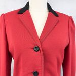 Michael Novarese Women Blazer Small Preppy Equestrian Minimal Old Money Academia Red Photo 2