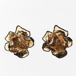 ZARA NWT❗️ Enamelled Floral Earrings Photo 0