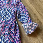 Lilly Pulitzer Blue & Pink Pineapple Print Collared Shirtdress Size XS NWOT Photo 5
