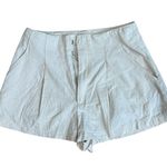 Showpo Elyssa Pleat Detail Shorts Beige Size 6 Preppy Tan Photo 3