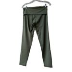 Aerie offline army green cropped foldover hi-rise 7/8 leggings women large Photo 1