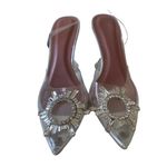 Unbranded Designer Inspired Silver Begum Glass‎ Slingback Women's Pumps Size 6 Photo 1