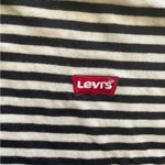 Levi's Black and White Striped Perfect Crew Tshirt Photo 4