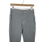 Free People  Women’s Hickory Pinstripe Straight Leg Pants Navy/White Size 30 Photo 2