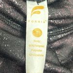 Fornia Women’s Metallic Full Length Leggings. Size S Black Photo 3