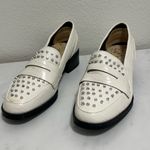 Circus by Sam Edelman Sam Edelman Lali White Mock Croc Studded Loafers Photo 0
