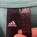 Adidas  Teal Quarter Zip Pullover Sleeve Stripes XL Photo 3