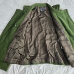 ZARA  Military Green Short Wool Peacoat S Photo 2