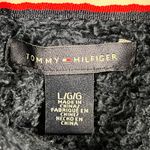 Tommy Hilfiger Sherpa Fleece Cropped Pullover Hoodie TH Logo Varsity Stripes Photo 5