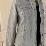 Croft & Barrow Pinstripe Jean Jacket Women's Photo 2