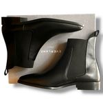 Everlane NEW! Womens The Italian Chelsea Square Toe Boots Black Leather Sz 10.5 Photo 2