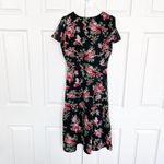 Urban Outfitters Staring at Stars Black Floral Button Front Shirt Dress Photo 6