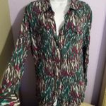 Wrangler Rock47 L Crystal Snap Western Cowgirl Top in Turquoise Purple Photo 5