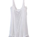 Linea Donatella  White Lace Trim Lingerie Slip Dress Photo 0