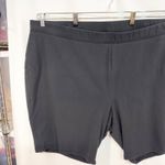 Catherines  Plus Size‎ 34W 36W Shorts 5X Black Elastic Waist Pull On Solid 1299 Photo 4