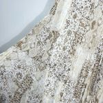 Ruby Rd. Retro Brown White Bohemian Pattern Maxi Skirt Festival Layered Size 12 Photo 1