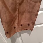 Sigrid Olsen Vintage NWT  Cropped Linen Cotton Pants Brown Brazil Nut Size 6 Photo 5