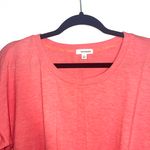 Eyeshadow Peach Pink Twist Knot Front Contrast Hem Sweatshirt Size L Photo 1