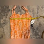 NWT As U Wish Orange Floral Maxi Romper Photo 5