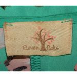 Eleven Oaks Mint Green & Pink Floral Open Front Poncho Cardigan Kimono Ladies M Size M Photo 9